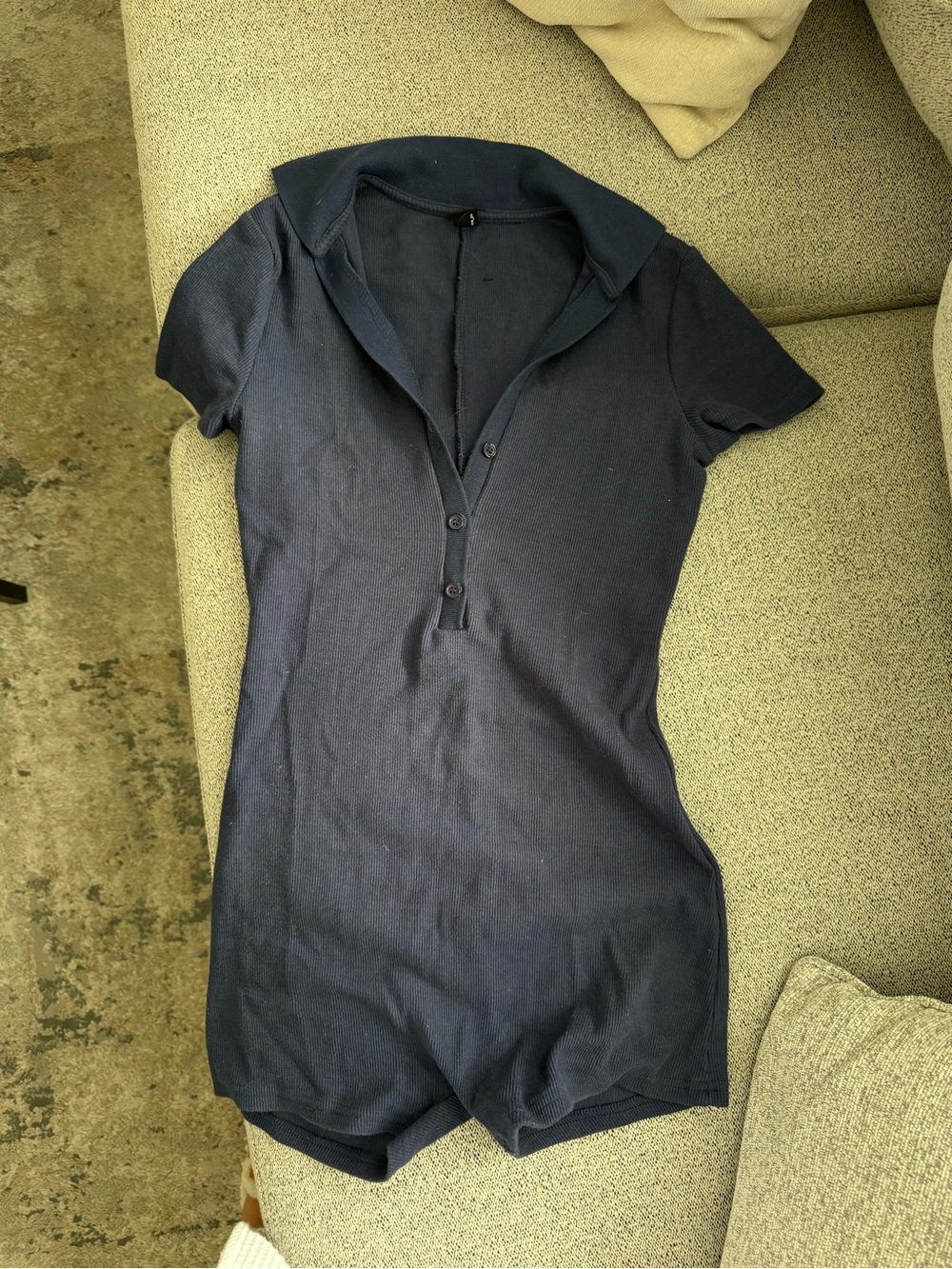 Navy Blue Romper